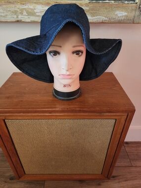 Charter Club Navy Blue Denim Hat
